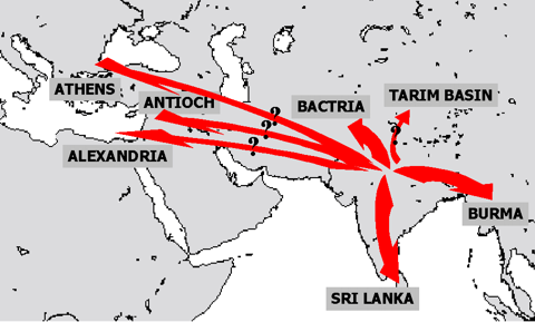 The Spread of Buddhism during the reign of Ashoka the Great